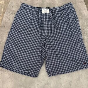 Jack Wills Men's Checkered Blue Pyjama Shorts